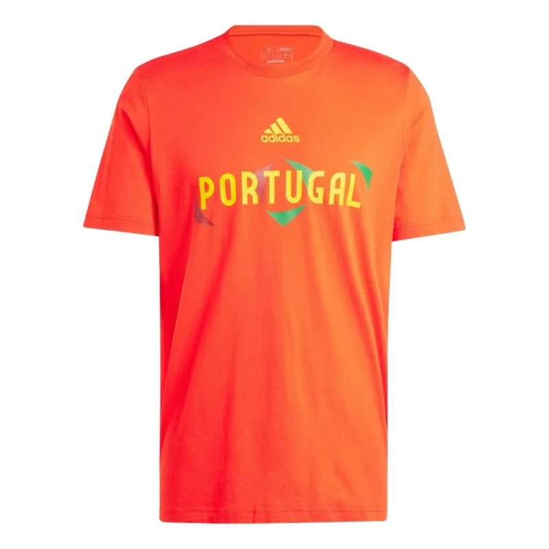 adidas UEFA EURO24 Portugal Football T-Shirt Asia Sizing 'Orange' IT9317 sold by KicksCrew
