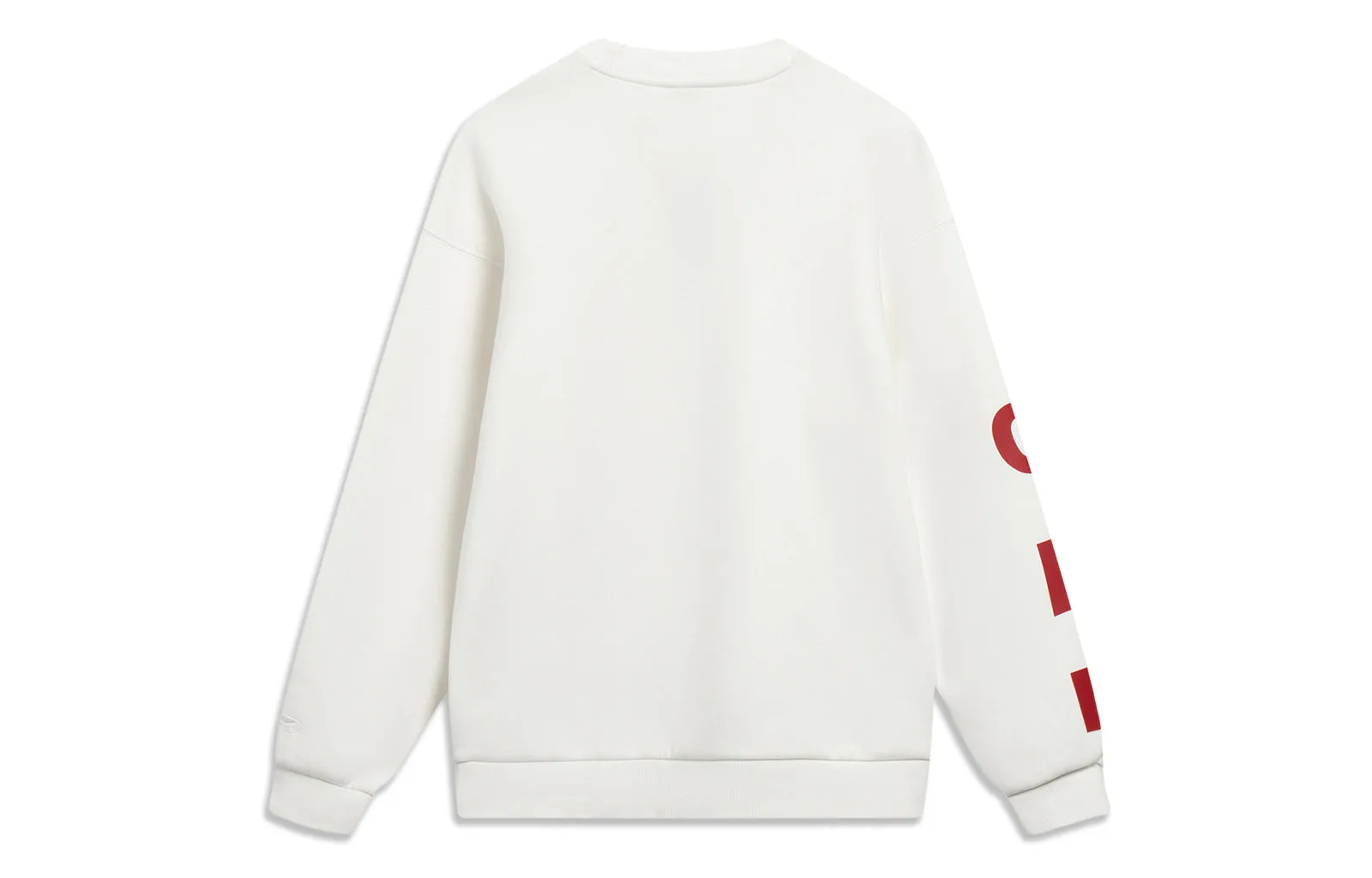 Li-Ning Embroidered Logo Sweatshirt 'Creamy White' AWDT575-1 sold by KicksCrew product image thumbnail 2