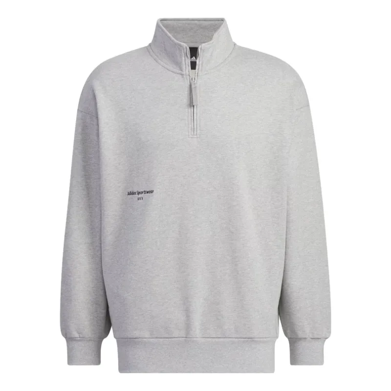adidas Sportswear Half-Zip Crew Sweatshirt 'Grey' IZ1597 sold by KicksCrew