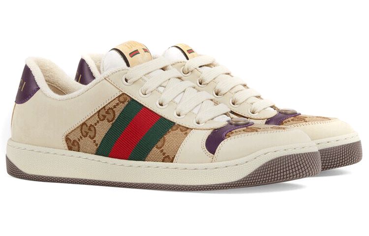 (WMNS) GUCCI Screener GG Logo Sneakers 'Beige Brown' 677423-HVKI0-9765 sold by KicksCrew product image thumbnail 2