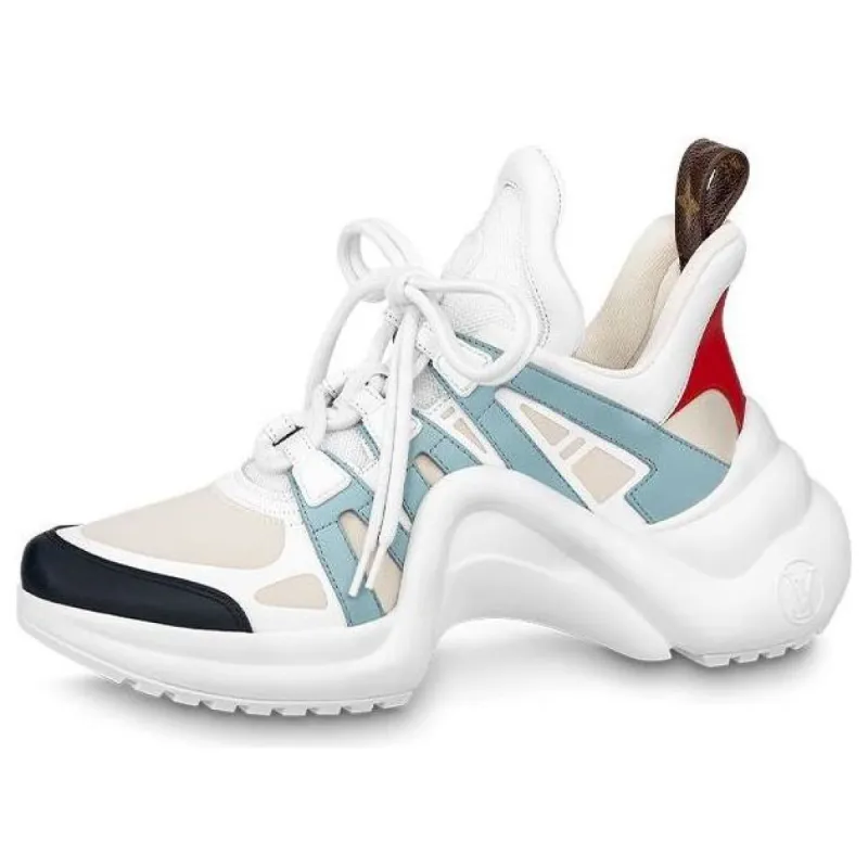 (WMNS) LOUIS VUITTON Archlight 1.0 Sneakers 'White Blue Beige' 1ABI63 sold by KicksCrew