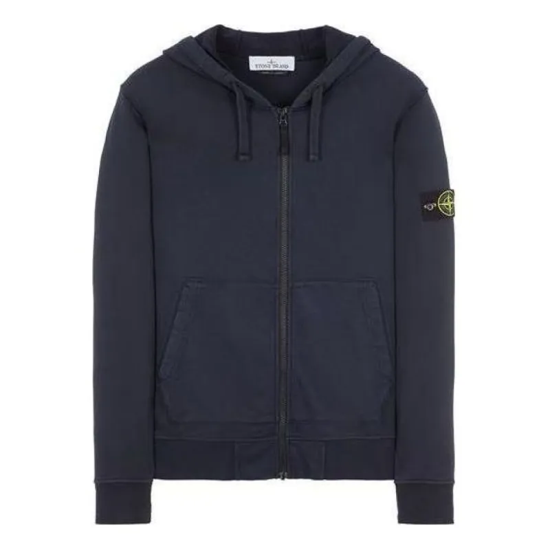 STONE ISLAND Zip Hoodie 'Navy Blue' 791564251-A0020 sold by KicksCrew