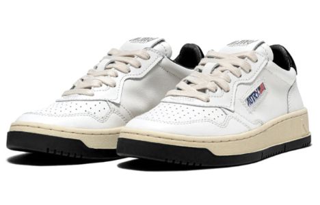 Autry Medalist Leather Low 'White Black' AULM-BB43 sold by KicksCrew