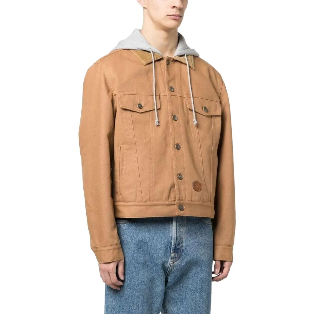 Gucci Denim Jacket With Contrast Hood 'Brown' 713883-XDCDC-7346 sold by KicksCrew product image thumbnail 4