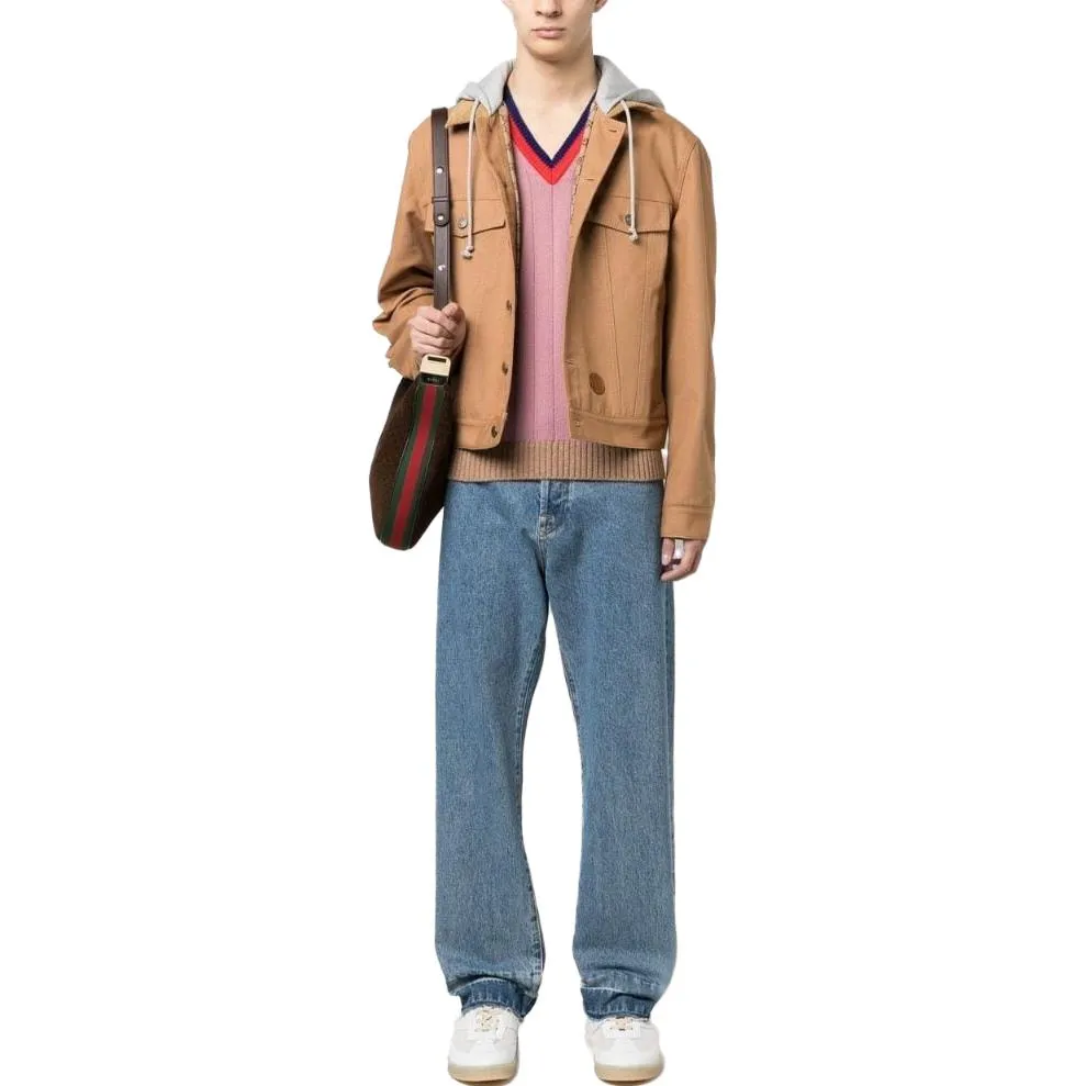 Gucci Denim Jacket With Contrast Hood 'Brown' 713883-XDCDC-7346 sold by KicksCrew product image thumbnail 2