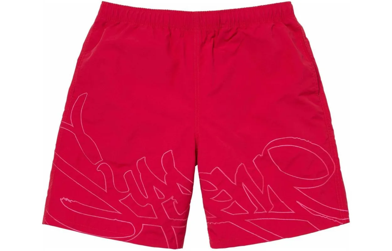 Supreme Tag Water Shorts 'Red' SUP-SS24-168 sold by KicksCrew