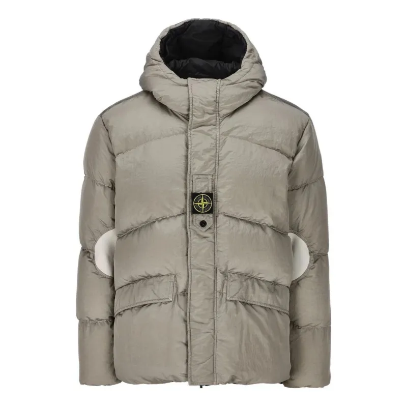 STONE ISLAND Compass-motif Down Puffer Jacket 'Grey' 791542719-V0097 sold by KicksCrew