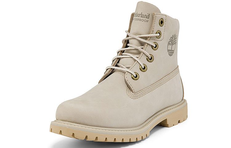 (WMNS) Timberland Paninara Collarless 6 Inch Wide Fit Waterproof Boots 'Light Grey Nubuck' A2M2SW sold by KicksCrew product image thumbnail 3