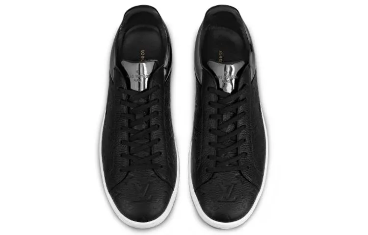 LOUIS VUITTON Luxembourg Sneakers 'Black Logo Monogram