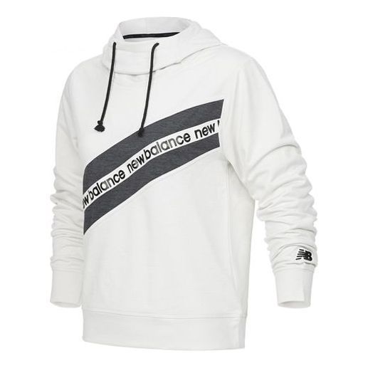 (WMNS) New Balance Relentless Terry Layer Hoodie 'White Grey' AWT21179-SST sold by KicksCrew