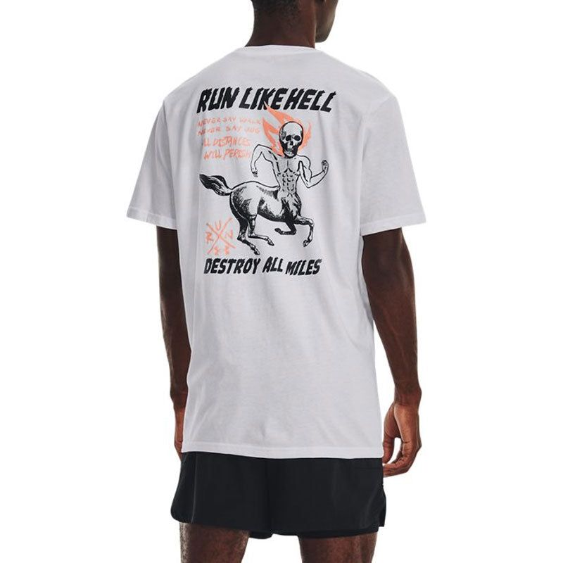 Under Armour Run Like Hell T-shirt 'White' 1376972-100 sold by KicksCrew product image thumbnail 4