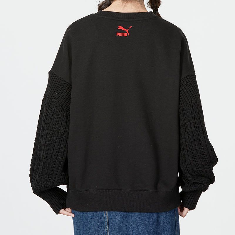 (WMNS) Puma Crew Neck Sweatshirt 'Black' 537968-01 sold by KicksCrew product image thumbnail 5