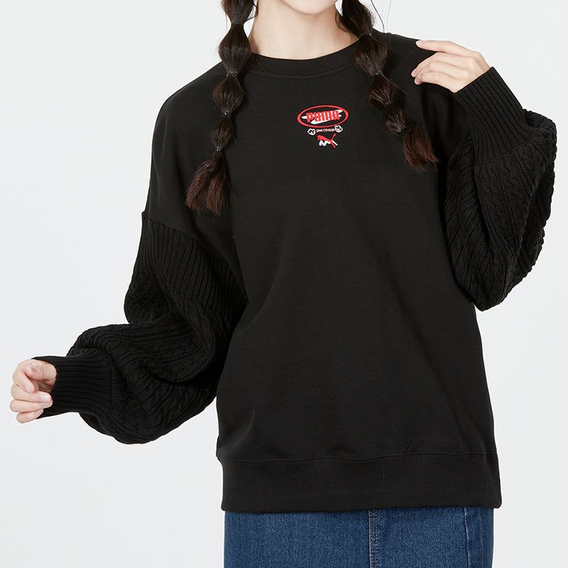 (WMNS) Puma Crew Neck Sweatshirt 'Black' 537968-01 sold by KicksCrew product image thumbnail 3