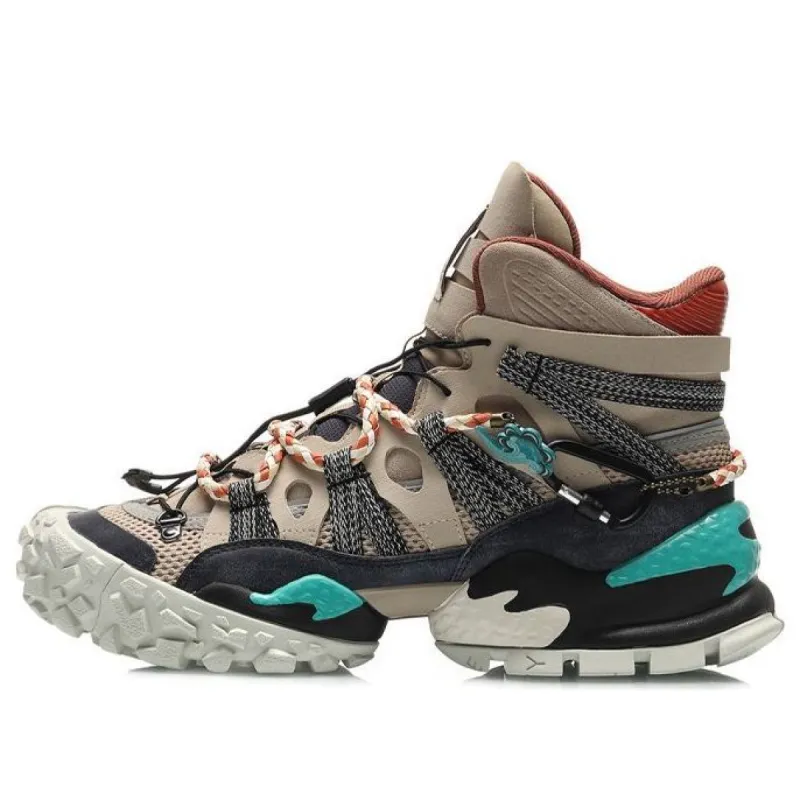 Li-Ning Countflow Hi x Dunhuang Museum 'Grey Tan' AGLQ155-3 sold by KicksCrew