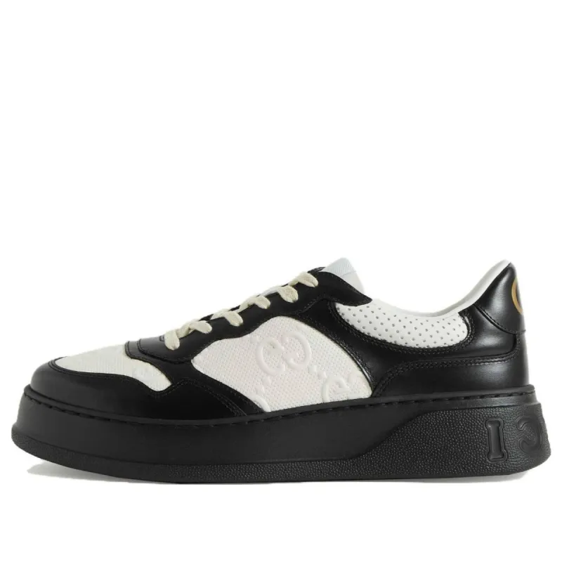 (WMNS) GUCCI GG Embossed Sneakers 'Black White' 684911-AAA4T-1068 sold by KicksCrew
