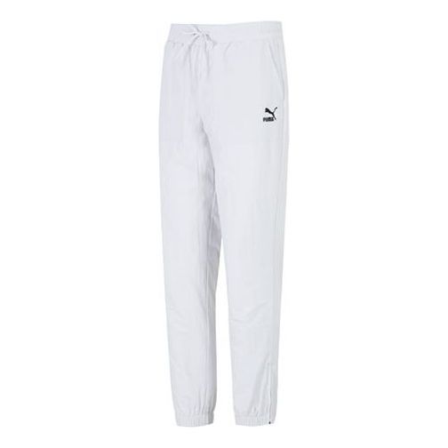 Puma Zippered Woven Pants 'White' 535554-72 sold by KicksCrew