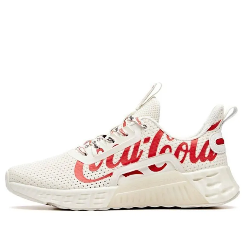 (WMNS) ANTA x Coca Cola Training Series Sneakers 'Cream White Red' 12927788-7 sold by KicksCrew