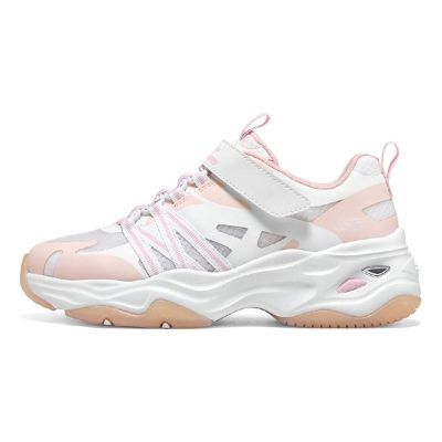 (GS) Skechers Dlites Chunky Shoes 'White Pink' 319004L-WLPK sold by KicksCrew