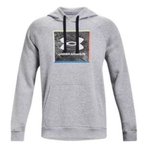 Under Armour Rival Fleece Graphic Hoodie 'Grey' 1370349-011 sold by KicksCrew