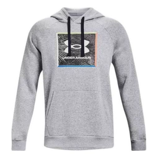 Under Armour Rival Fleece Graphic Hoodie 'Grey' 1370349-011 sold by KicksCrew