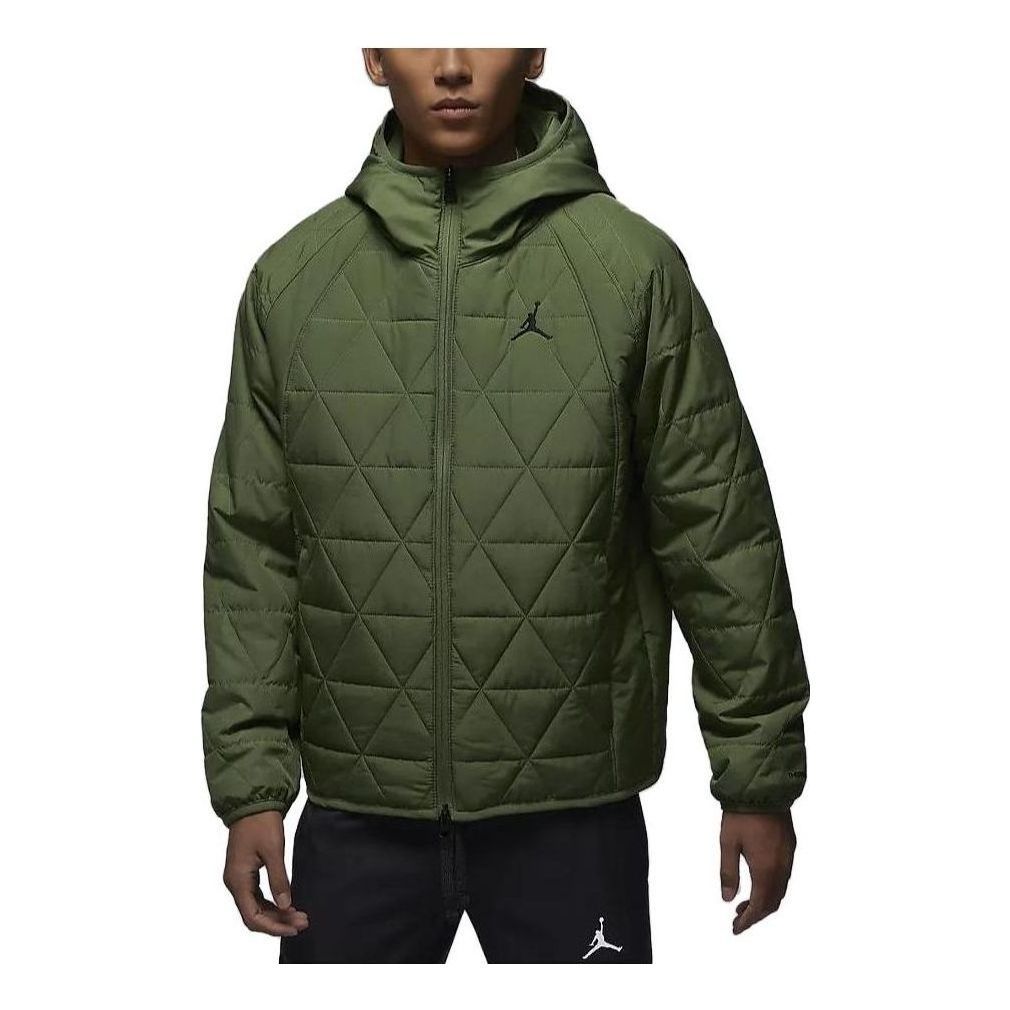 Air Jordan Therma-FIT Cotton Jacket 'Olive Green' FD2638-340 sold by KicksCrew