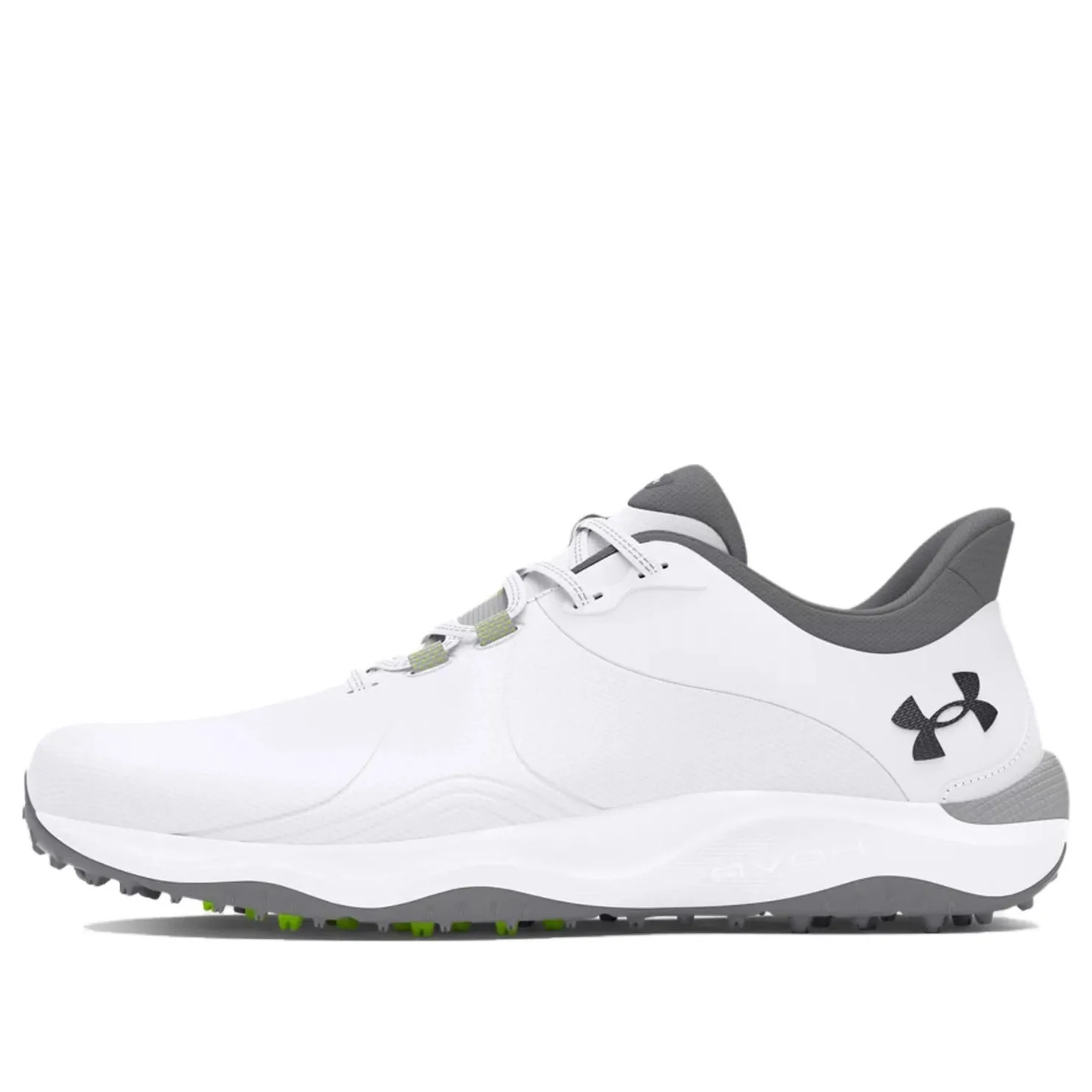 Under Armour Drive Pro Spikeless Golf Wide 'White Metallic Gun Metal' 3026921-100 sold by KicksCrew