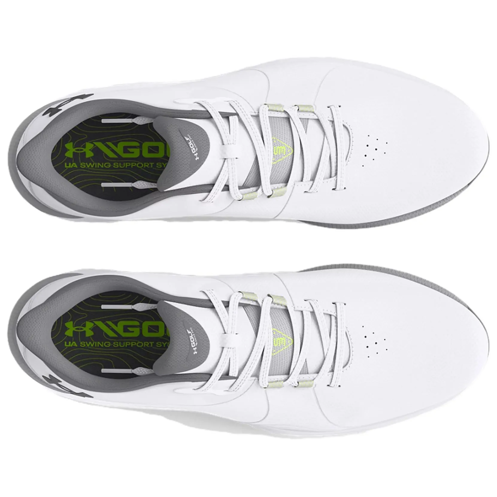 Under Armour Drive Pro Spikeless Golf Wide 'White Metallic Gun Metal' 3026921-100 sold by KicksCrew product image thumbnail 4