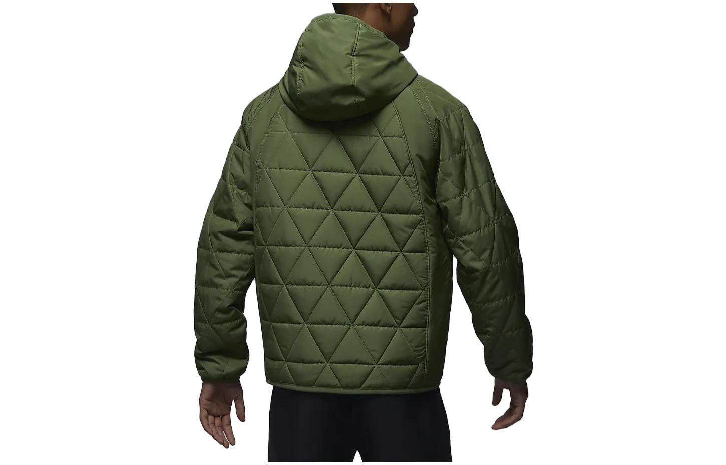 Air Jordan Therma-FIT Cotton Jacket 'Olive Green' FD2638-340 sold by KicksCrew product image thumbnail 2