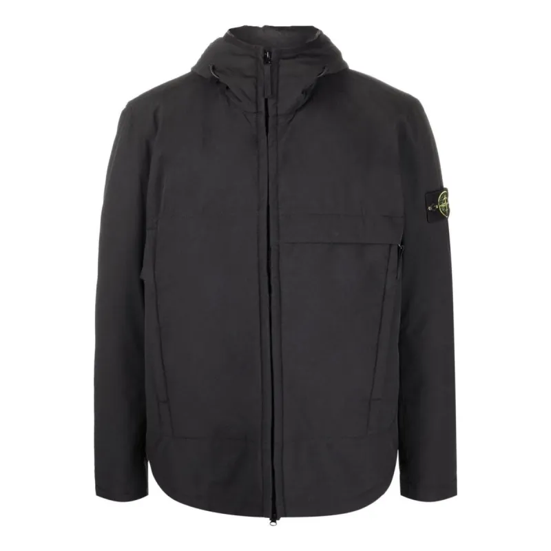 STONE ISLAND Soft-Shell Primaloft Hooded Jacket 'Black' 771540527-V0029 sold by KicksCrew