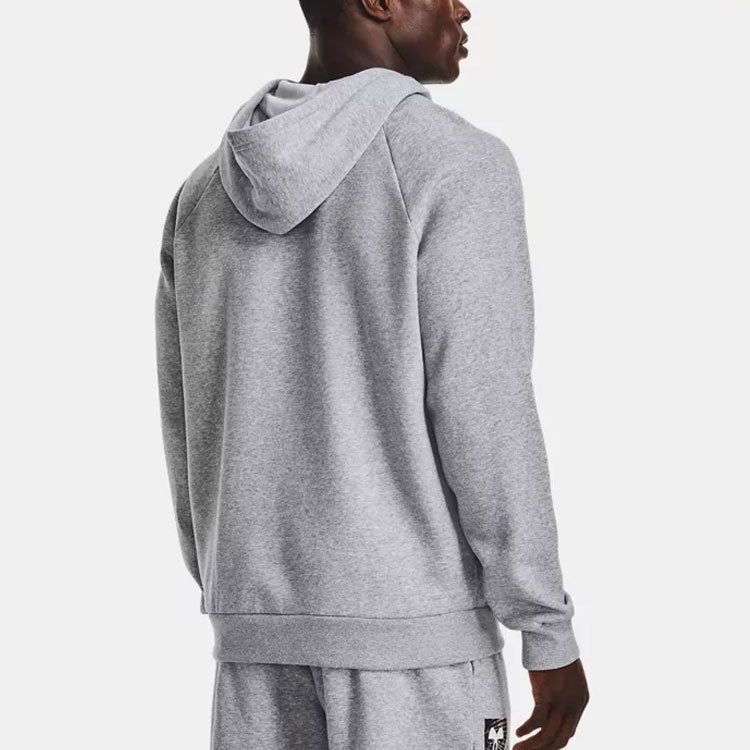 Under Armour Rival Fleece Graphic Hoodie 'Grey' 1370349-011 sold by KicksCrew product image thumbnail 4