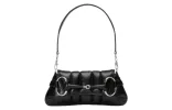 (WMNS) Gucci Horsebit Chain Small Shoulder Bag 'Black' 764339-AACU1-1000 sold by KicksCrew