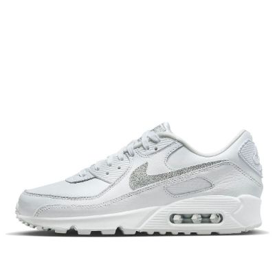 (WMNS) Nike Air Max 90 SE 'Silver Glitter Swoosh' FJ4579-100 sold by KicksCrew