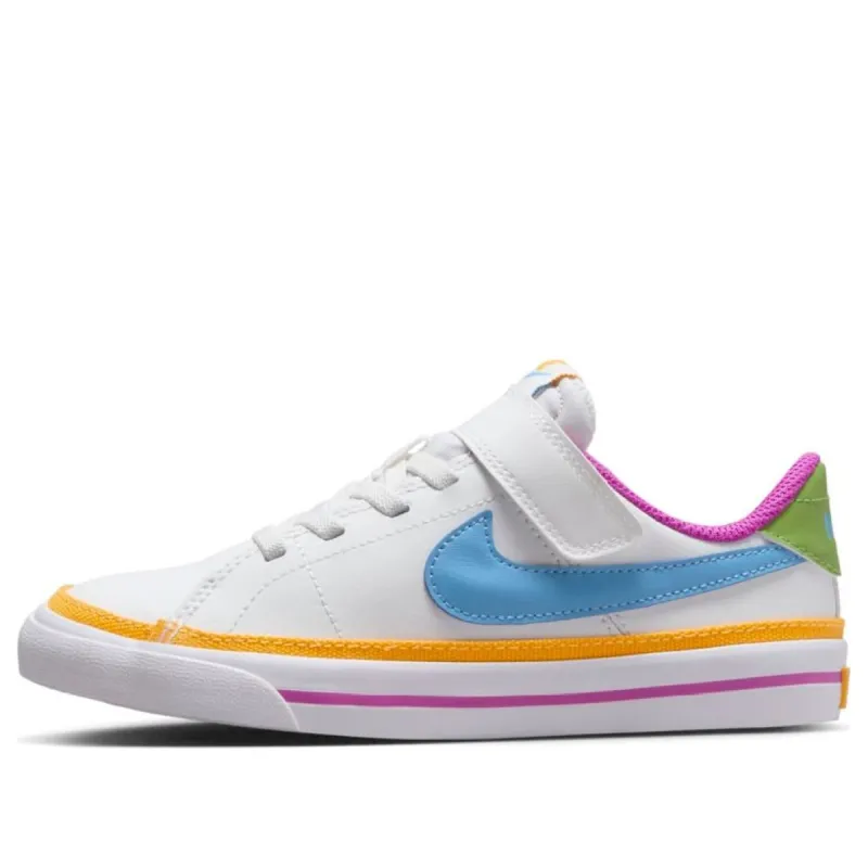 (PS) Nike Court Legacy Lift 'White Multi-Color' DA5381-123 sold by KicksCrew