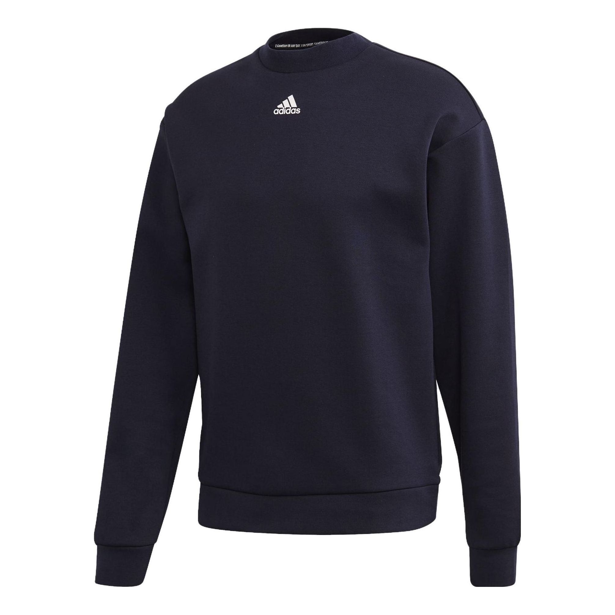 Adidas Must Haves Long Sleeve Sweatshirt 'Navy' FI7952 sold by KicksCrew