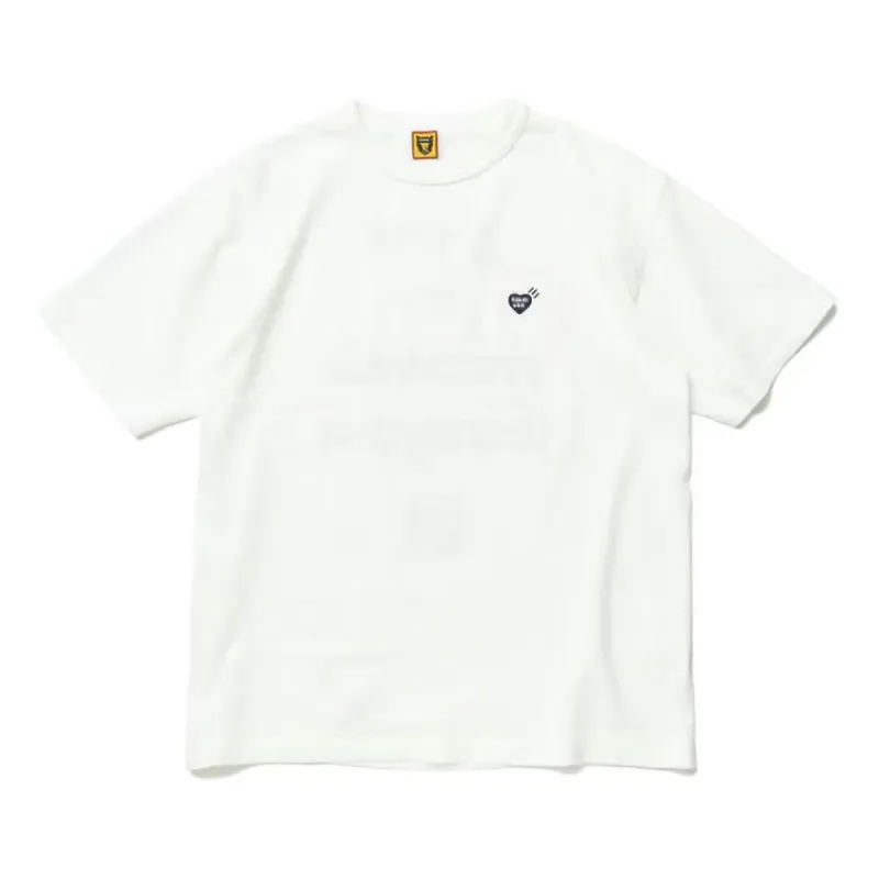 HUMAN MADE Heart Badge T-shirt 'White' HM23CS033 sold by KicksCrew