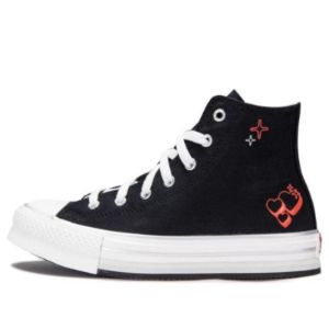 (GS) Converse Chuck Taylor All Star EVA Lift Platform Y2K Heart High Top 'Black' A09121C sold by KicksCrew