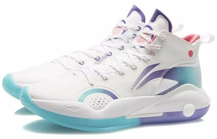 Li-Ning Yushuai 15 'White Purple Turquoise' ABAR043-1 sold by KicksCrew product image thumbnail 3