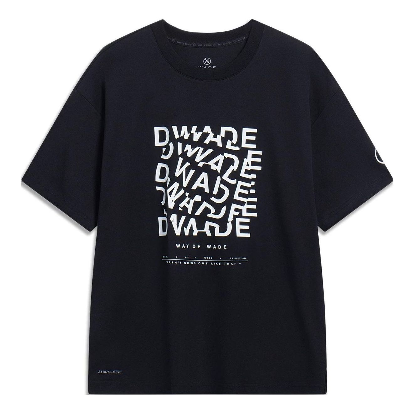 Li-Ning Way Of Wade Short Sleeve T-shirt 'Black' AHST327-1 sold by KicksCrew