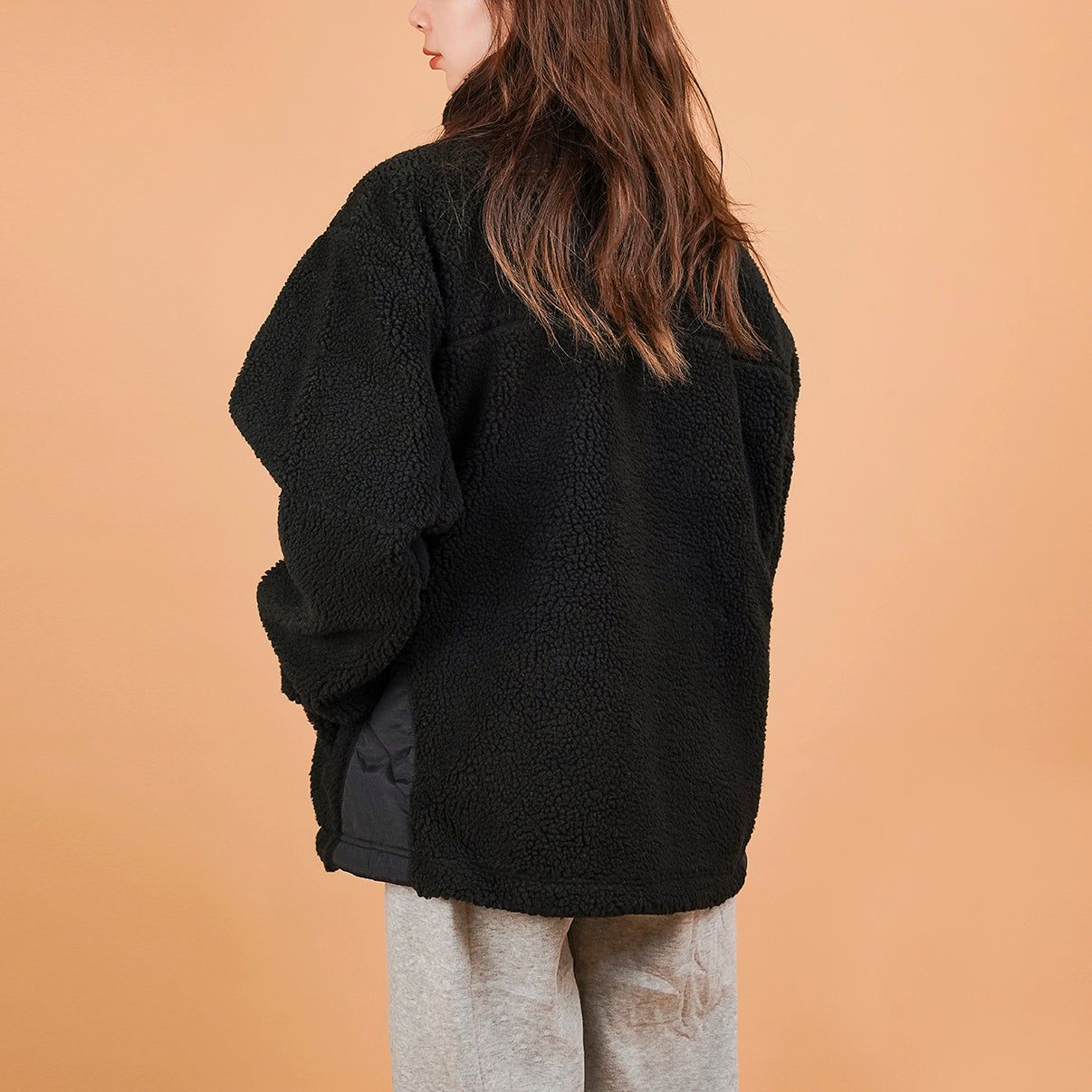 New Balance Lifestyle Cotton Warm Jacket 'Black Grey' MDA35013-BK sold by KicksCrew product image thumbnail 5