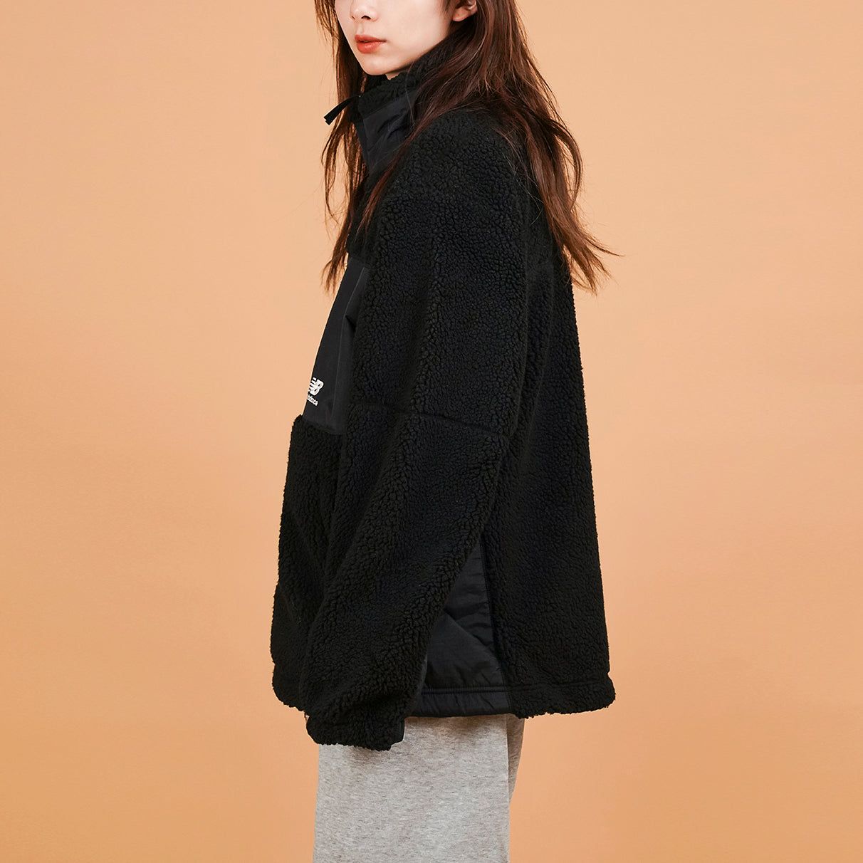 New Balance Lifestyle Cotton Warm Jacket 'Black Grey' MDA35013-BK sold by KicksCrew product image thumbnail 4