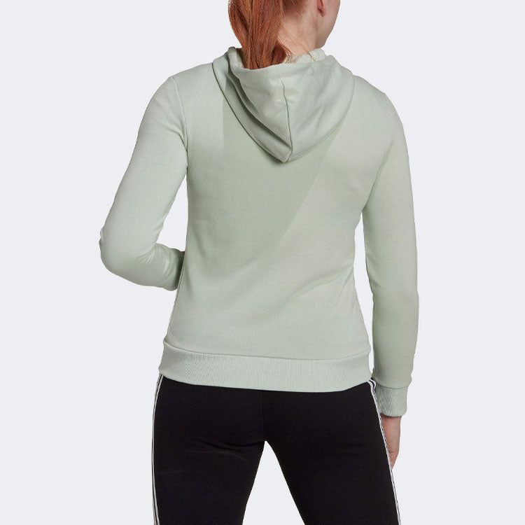 (WMNS) adidas Essentials Logo Full-Zip Hoodie 'Linen Green' HK9662 sold by KicksCrew product image thumbnail 3