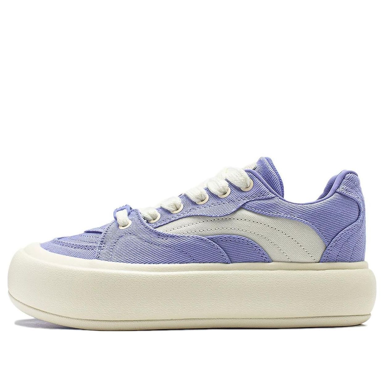(WMNS) Li-Ning Puff Platform 'Purple Beige' AZGT026-8 sold by KicksCrew