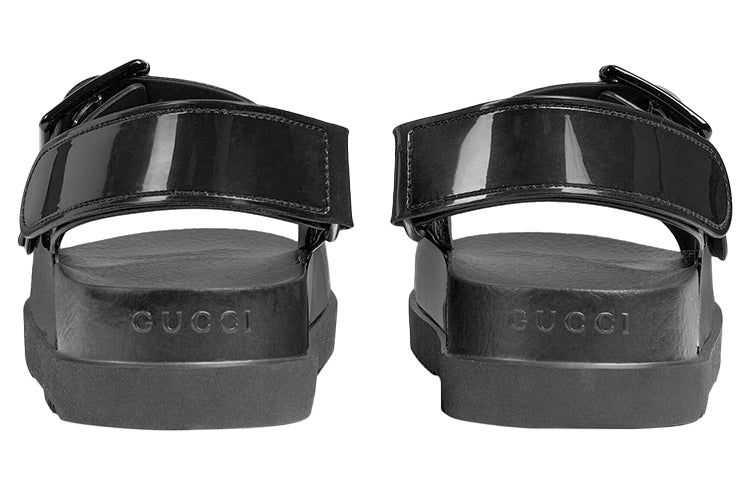 (WMNS) Gucci Mini Double G Sandal 'Black Rubber' 660243-J8700-1000 sold by KicksCrew product image thumbnail 5