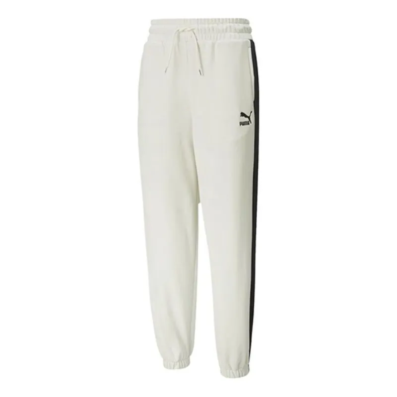 (WMNS) PUMA Classic Sweatpants 'White' 530282-05 sold by KicksCrew