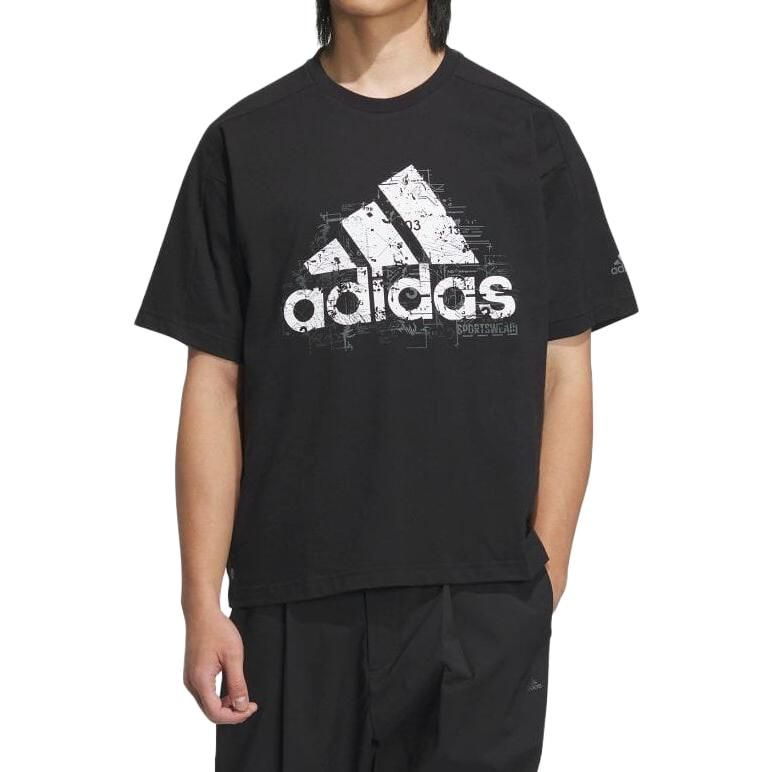 adidas City Escape Loose Fit Badge Of Sport Graphic T-Shirt 'Black' IA9429 sold by KicksCrew product image thumbnail 2