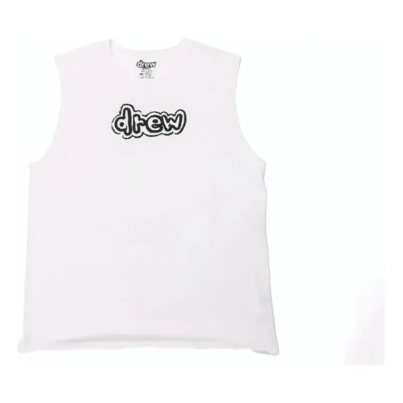 Drew House Drew Sleeveless T-shirt 'White' DR-SS21-132 sold by KicksCrew