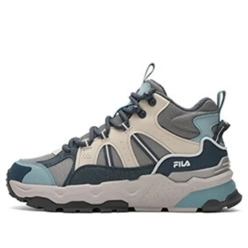 (WMNS) FILA Trek 1S High-Top Sneakers 'Grey Blue' F12W342125FFO sold by KicksCrew