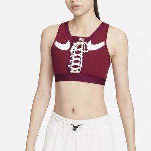 KicksCrew (WMNS) Nike Dri-FIT Swoosh Air Force Sports Bra 'Red