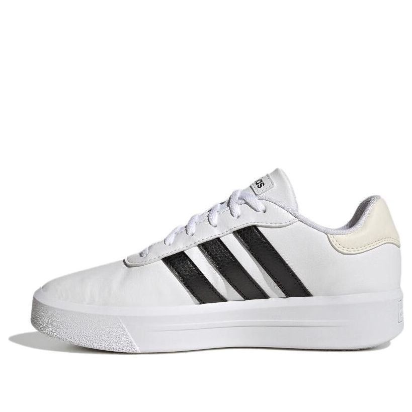 (WMNS) Adidas Court Platform Shoes 'White Black' HQ4532 sold by KicksCrew