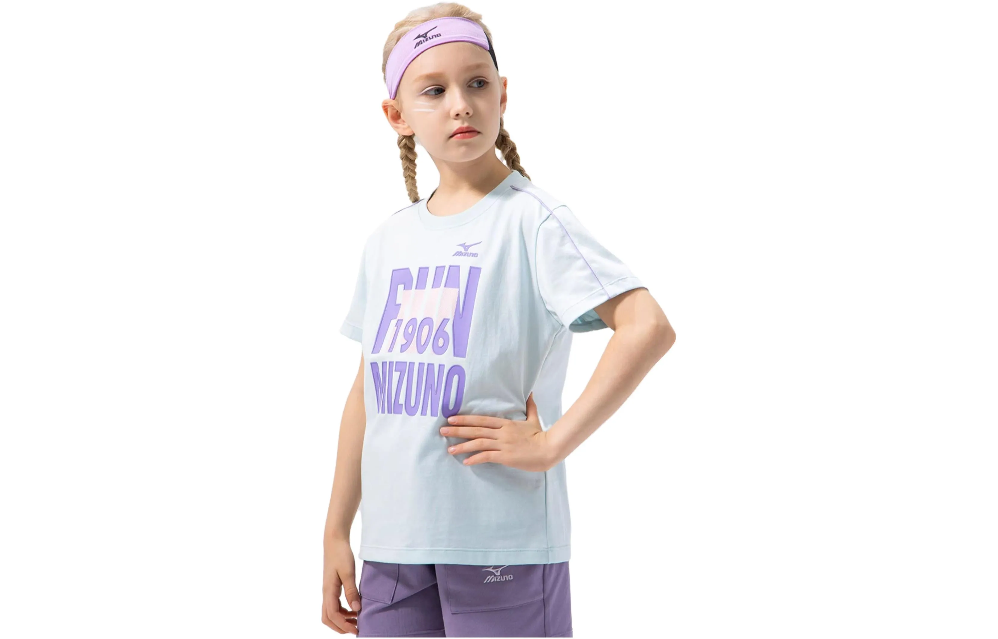 (GS) Mizuno Casual T-shirt 'Purple' T1241 sold by KicksCrew product image thumbnail 2